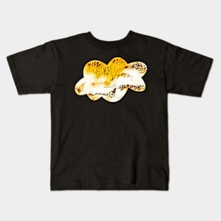 Cloud shape in yellow Kids T-Shirt